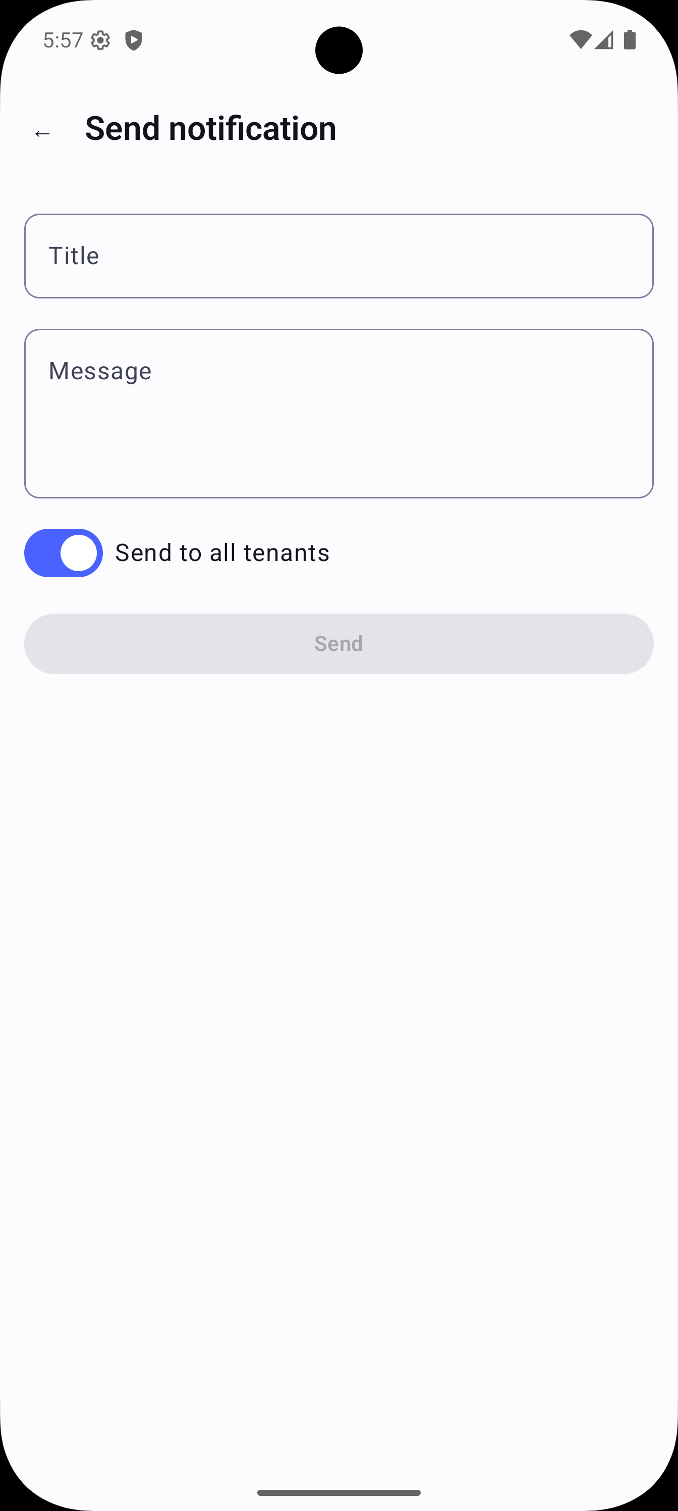 Home Management screenshot showing app screen 3