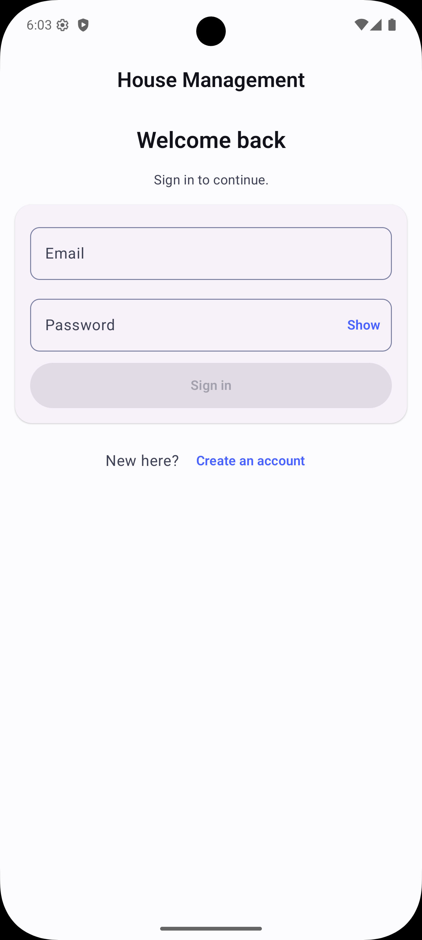 Home Management screenshot showing app screen 7